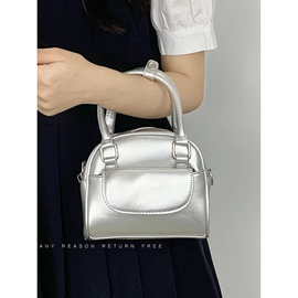 韩国小众设计手提包包女2024贝壳包百搭单肩斜挎手拎包小方包
