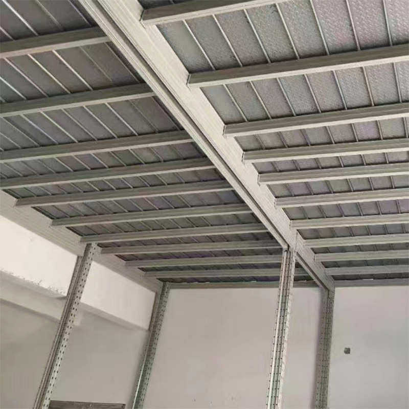 货架钢扣板阁楼货架楼面板热镀锌钢扣板阁楼货架平台用钢结构扣板