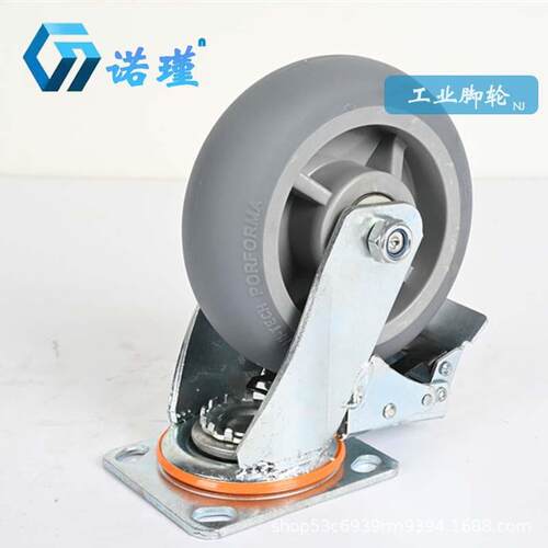 新款直销重型工业TPR元顶静音脚轮 4寸5寸6寸8寸脚轮定向脚轮工业