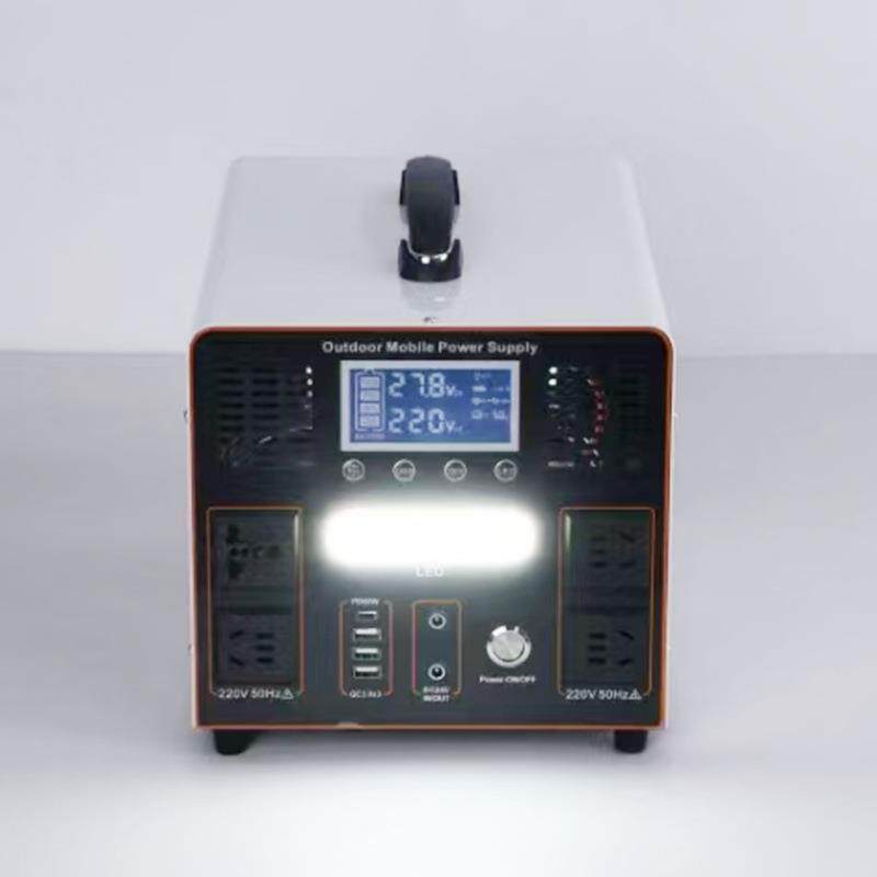 大容量2000W太阳能露营储能电源户外露营自驾游便携式大功率电源