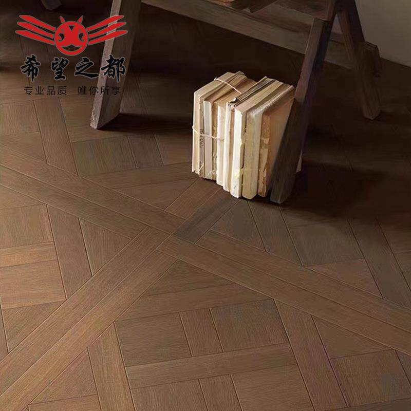 法式凡尔赛木纹砖客厅胡桃木地板砖中古南洋风瓷砖地砖800x800mm