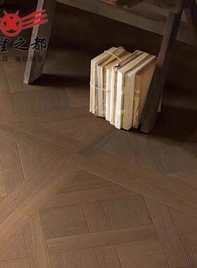 法式凡尔赛木纹砖客厅胡桃木地板砖中古南洋风瓷砖地砖800x800mm