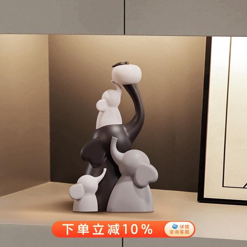 吉祥如意大象招财创意客厅桌面摆件轻奢高级感乔迁新房礼物装饰品