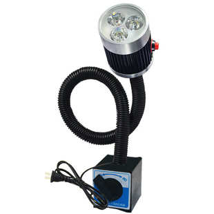 LED机床工作灯数控CNC车床24V220V维修照明灯夹工业鹅颈台灯磁吸