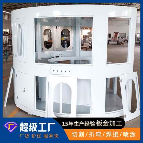 精密钣金加工不锈钢激光切割焊接五金冲压件大号设备外壳大型机柜
