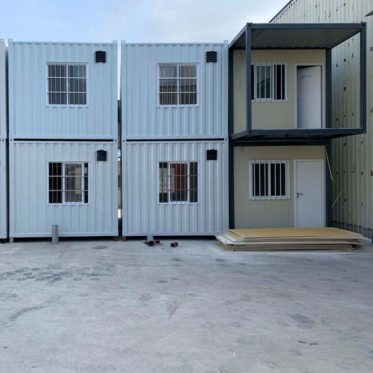 广东佛山集装箱移动房活动房屋住人快拼箱打包防火岩棉板简易组合