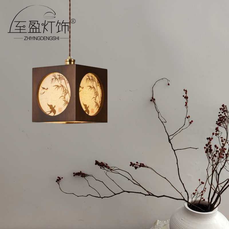 新中式国风吊灯 复古竹韵花鸟书房卧室床头宋氏美学灯 中古风吊灯,家装灯饰光源,客厅吊灯,淘宝优惠券,粉丝福利购,淘宝优惠卷