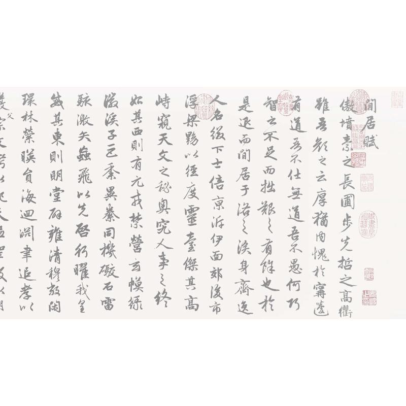 赵孟頫行书闲居赋水写布毛笔书法清水万次循环练字超值热卖