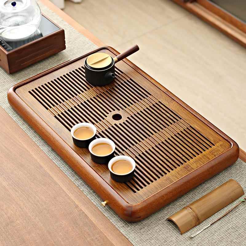 【折扣价】茶盘家用2025新款小型高端楠竹花梨木组合干泡茶台托盘