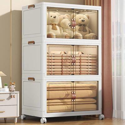 Baby clothes snacks toys plastic multi-layer storage cabinet