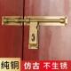 纯铜门栓中式 木门加厚全铜门扣门销覆古门锁 彷古大门插销门栓老式