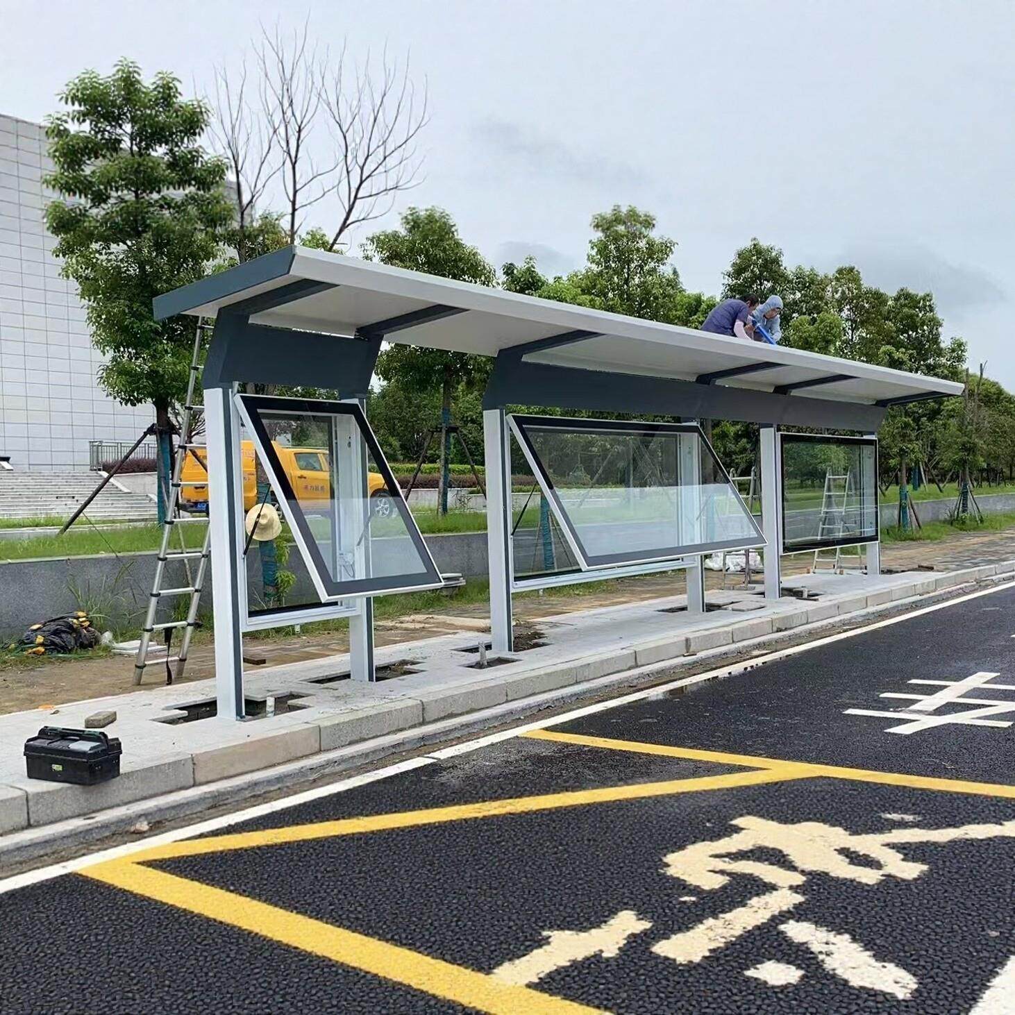 湖北公交候车亭智能候车亭公交站台城市公交站亭厂家公交站台促销
