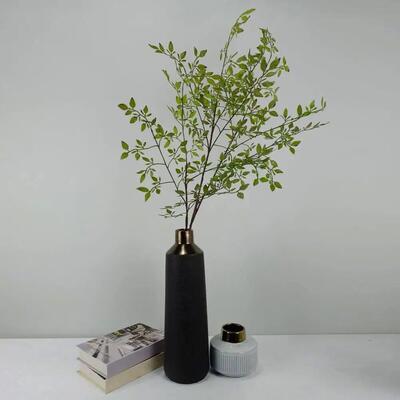 Artificial Plant Green Leaf Branches Colorfast Not Wither