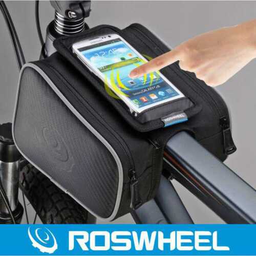 乐炫上管包/ROSWHEEL 12813 山地自行车双边包 触屏手机包 前梁包