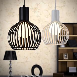 现代简约铁艺鸟笼装饰灯北欧创意酒店茶楼餐厅吧台商铺火锅店吊灯