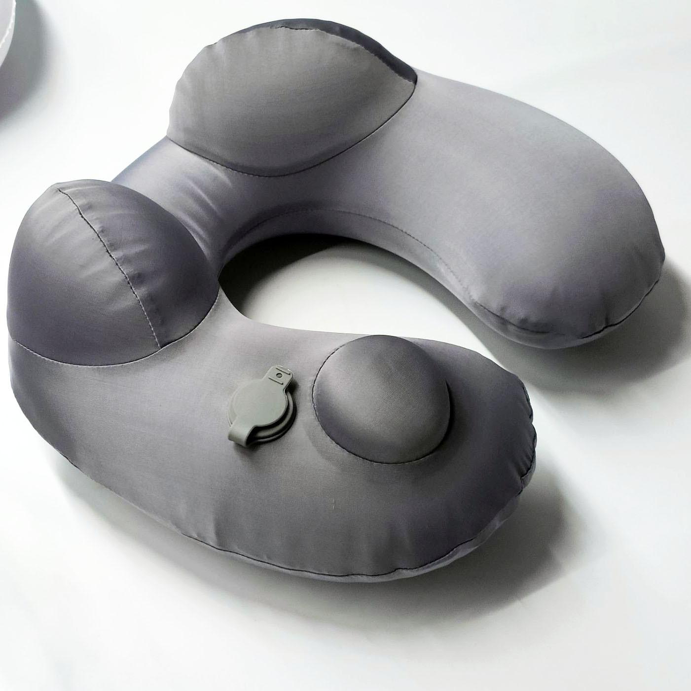 工厂直销按压充气充气旅行便携枕