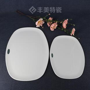 拉车套罩密胺餐具外贸14寸11寸椭圆盘长方盘子仿瓷美耐皿酒店快餐