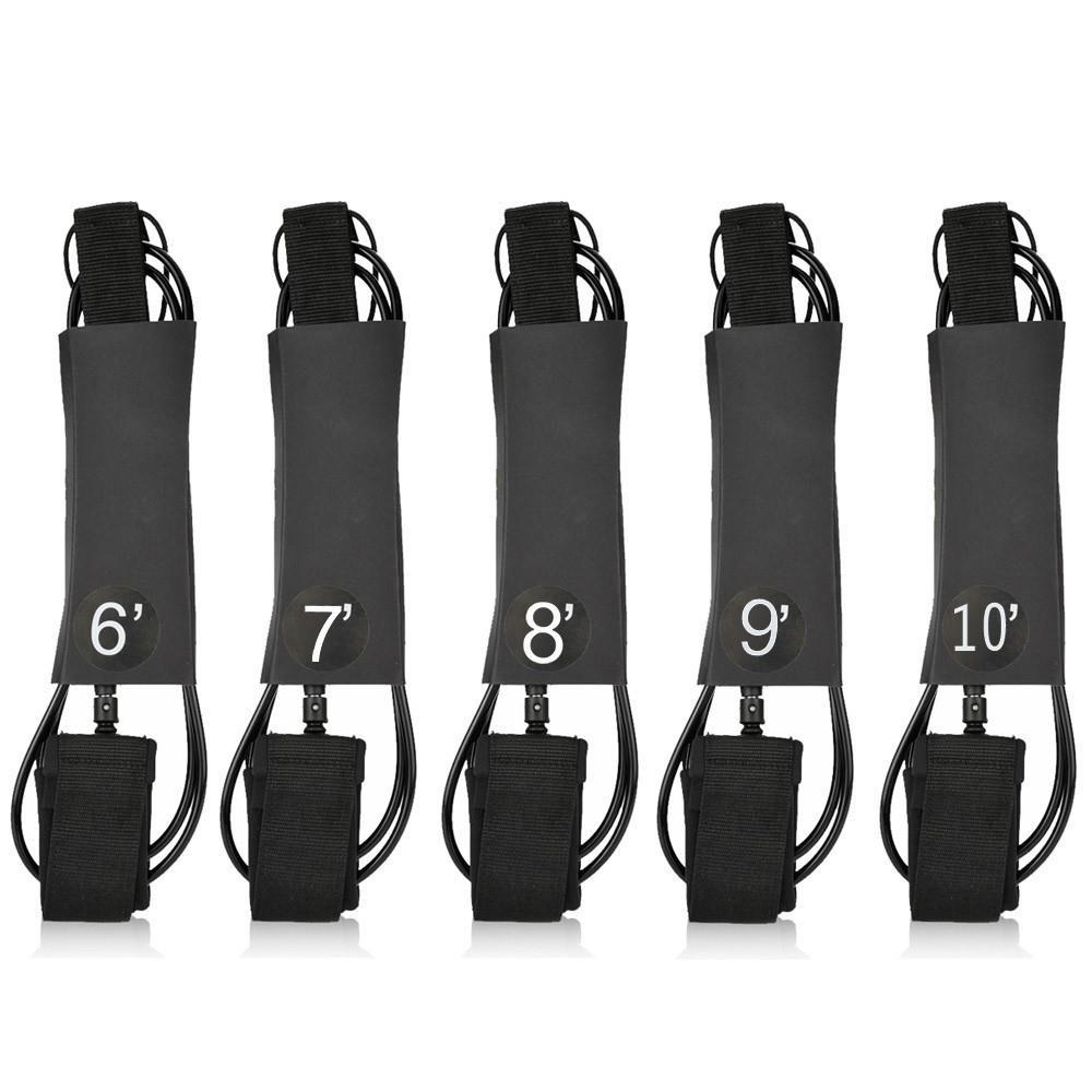 皮划艇冲浪板伸缩牵引绳水上滑板静力绳弹簧型划水绳浆板脚绳