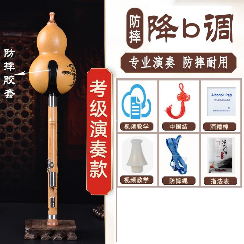高档楠竹葫芦丝入门学儿童初学零基础C调降B/F//D调演G奏成型人中