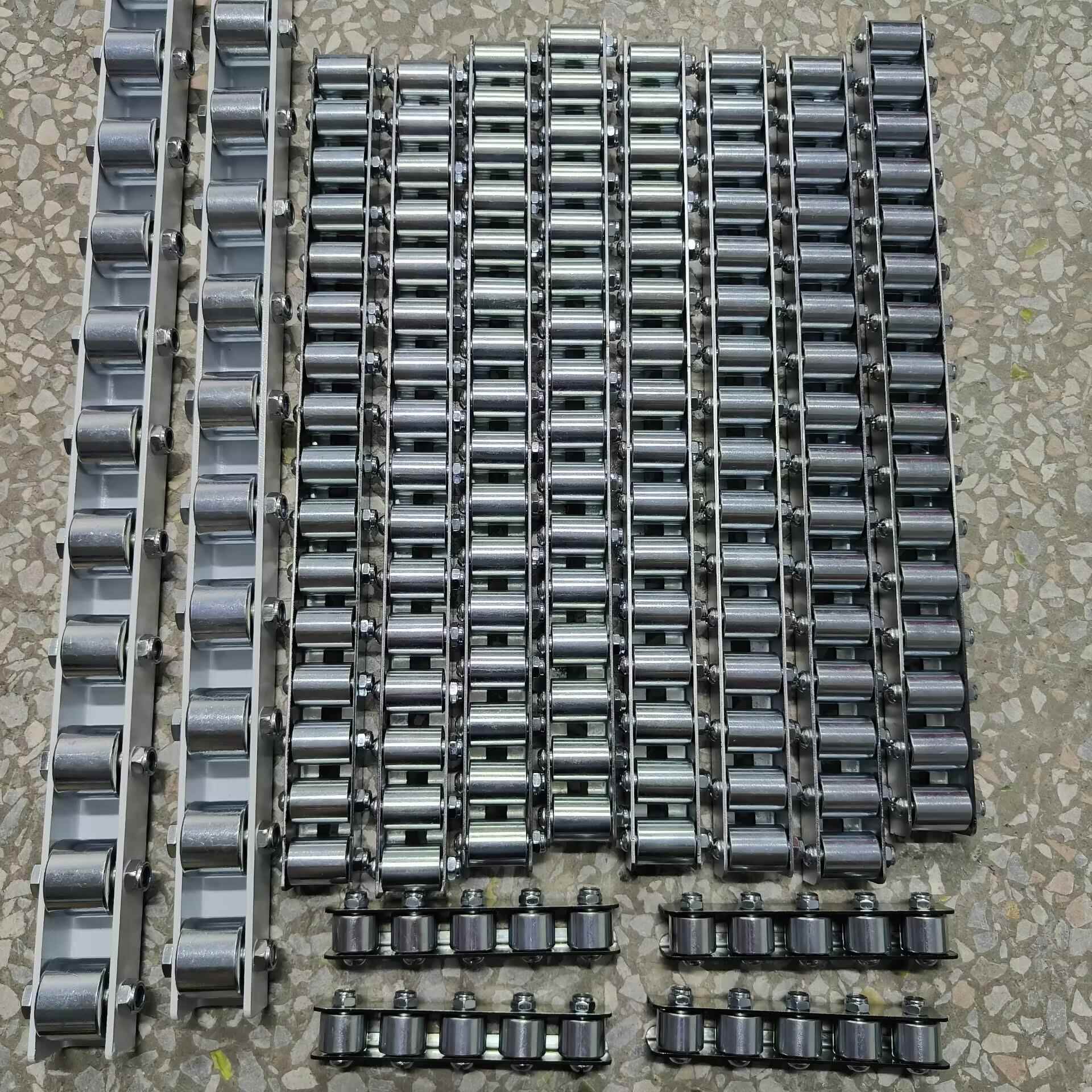 L型金属流利条U型滚轮条滑轨不锈钢轴承轮加强镀锌钢板重型来福轮