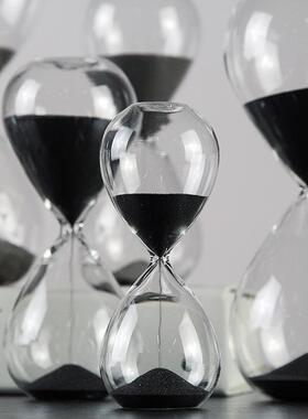 沙漏计时器元旦节礼物桌面摆件创意生日玻璃时光时间沙漏30分钟