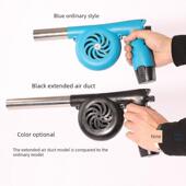 户外烧烤野营助燃电动充电式 大风力小型12v直流便携锂电池鼓风机