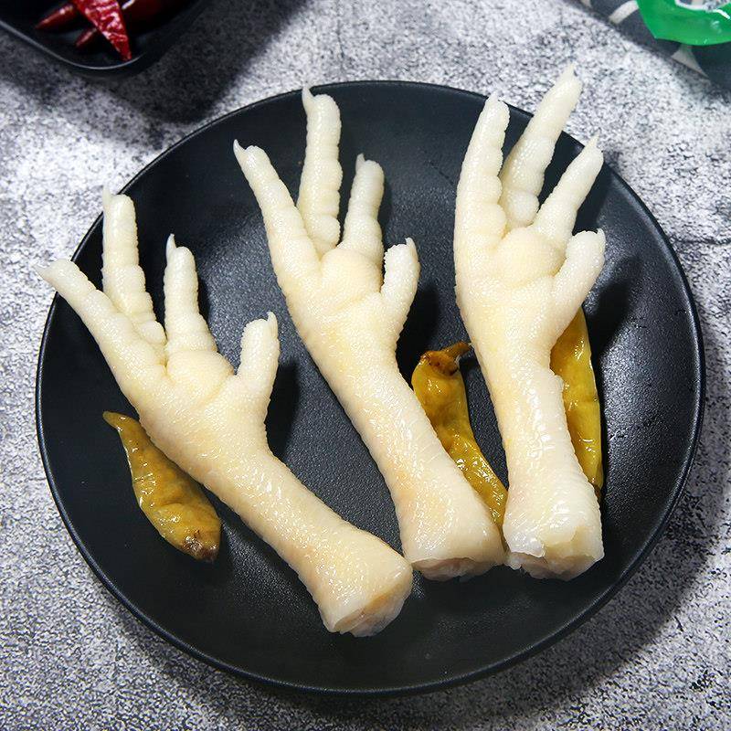 泡椒鸡爪整盒零食散装散椒鸡爪25g即食鸡爪红烧小包装