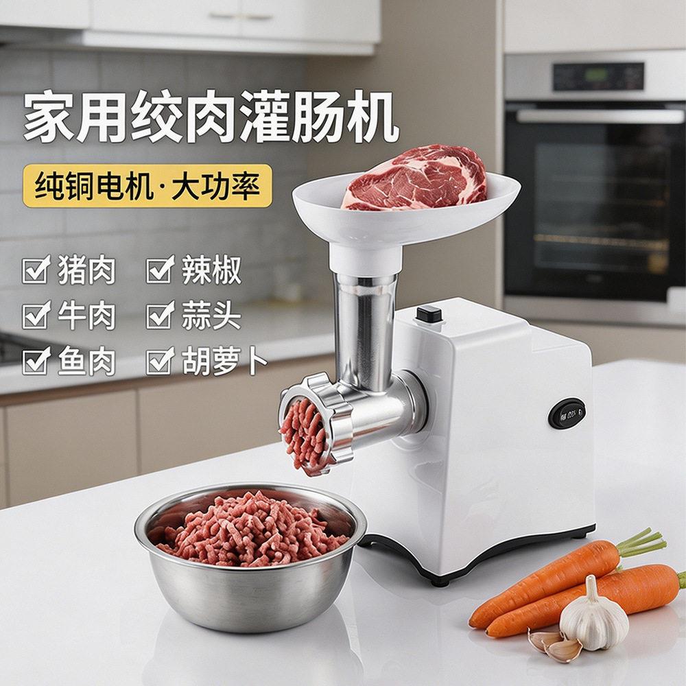 电动绞肉机家用多功能搅碎肉灌肠绞馅机小型全自动灌香肠机