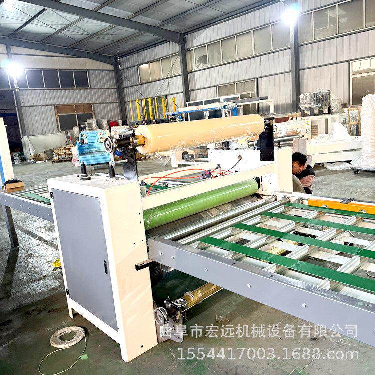 铝箔纸贴纸机制造商PVC木塑板冷压贴面机木工板材双面平贴覆膜机