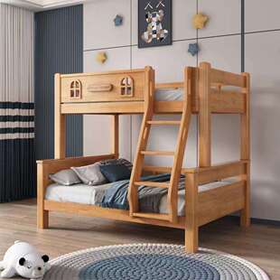 XMF811挂梯全实木上下铺双层床儿童高低子母床上下床小户型成