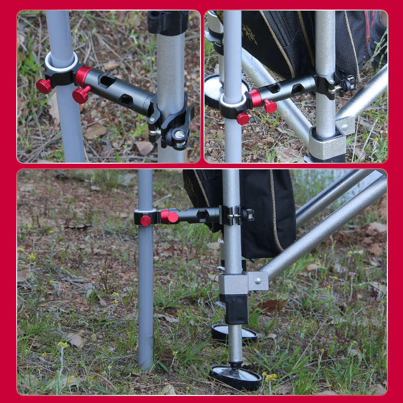 欧式钓椅伞架配件专用固定夹加长万向通用多功能钓鱼椅筏钓伞泉滋