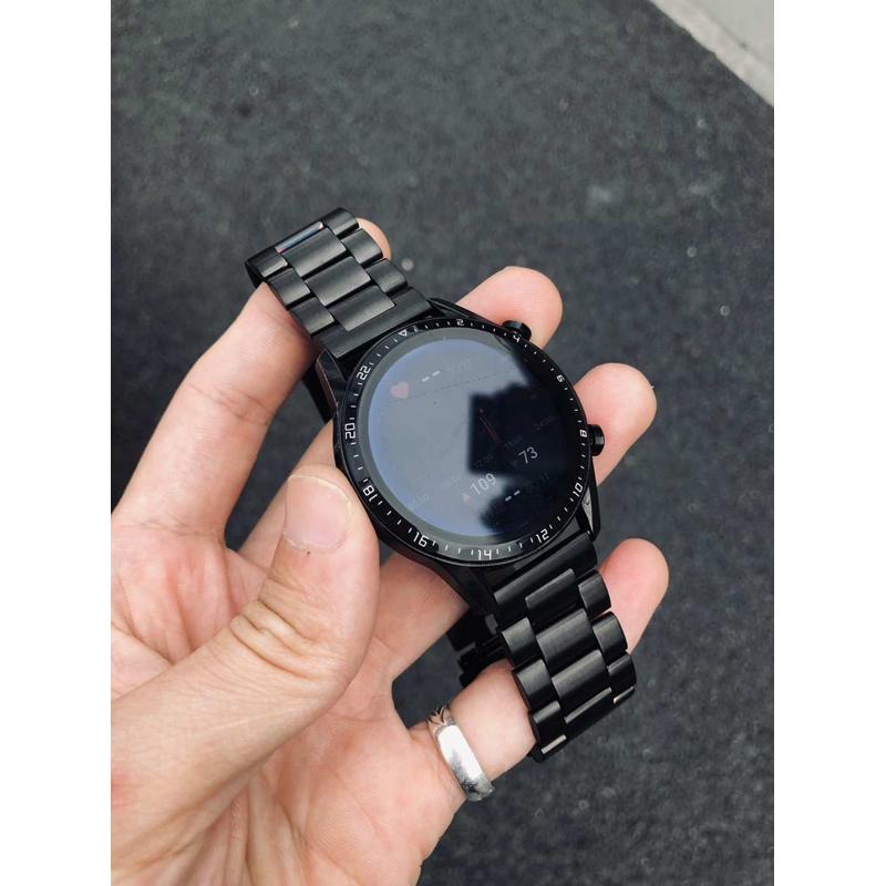 卡客风暴适用华为手表GT5不锈钢带GT34金属三珠watch3pro小米oppo