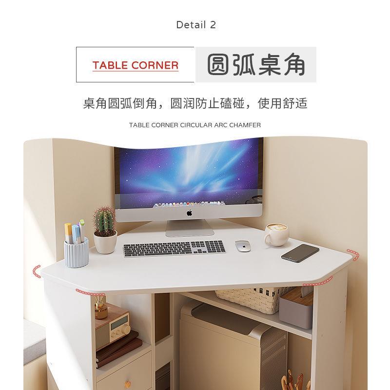 小型转角电桌IRN桌台易式家用办公桌简桌子脑卧室墙角书桌学生写
