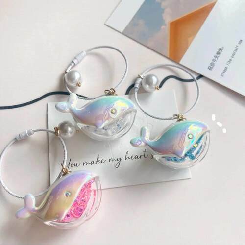 Cute Whale Keychain Pendant Accessories School Bag Pendant