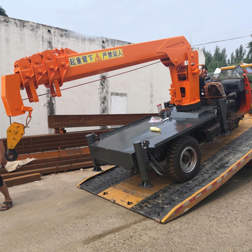 供应三轮背树吊车5吨三轮吊车建筑农用小吊机三马子随车吊