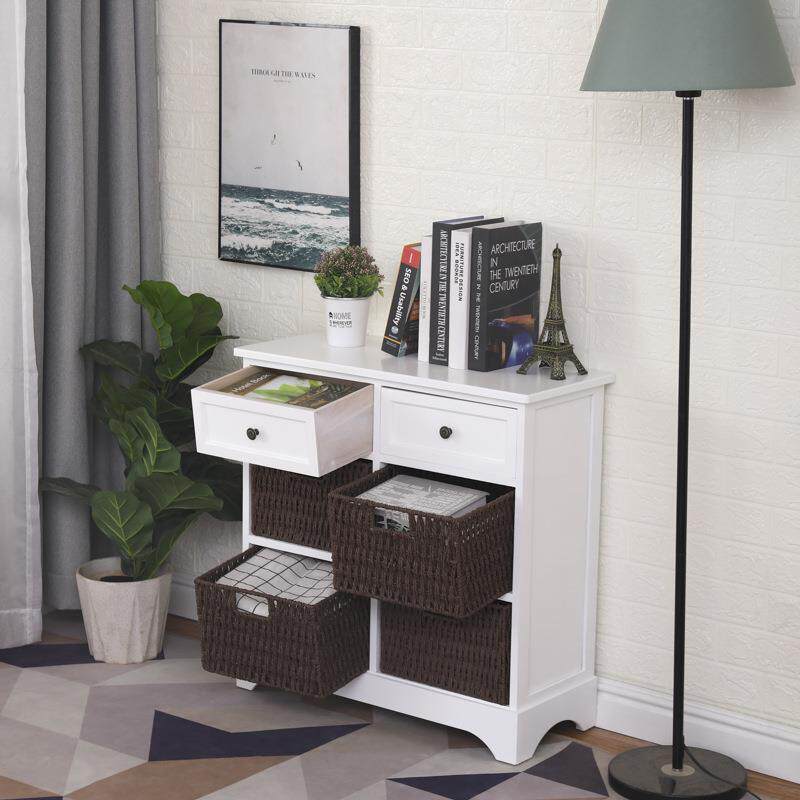 厂家现货实木斗柜藤编抽屉式收纳柜卧室储物多层组合斗柜储物柜