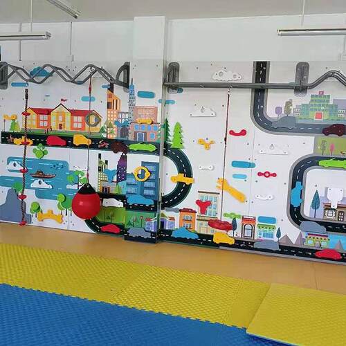 定制幼儿园童攀岩墙能拓展儿训练大型室内户YL2406外木质体架攀登