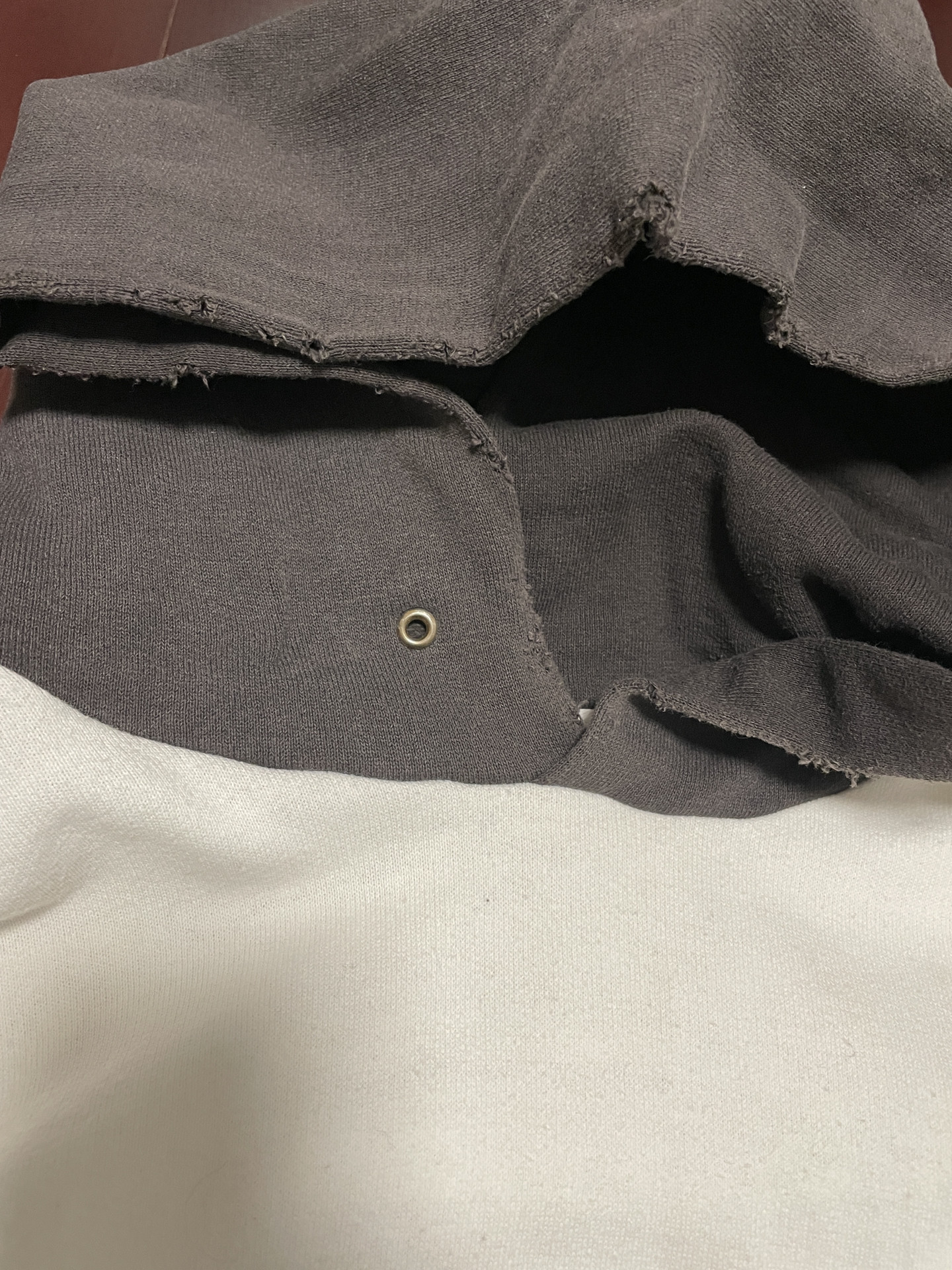 visvim Jumbo Distressed Washed Hoodie — back