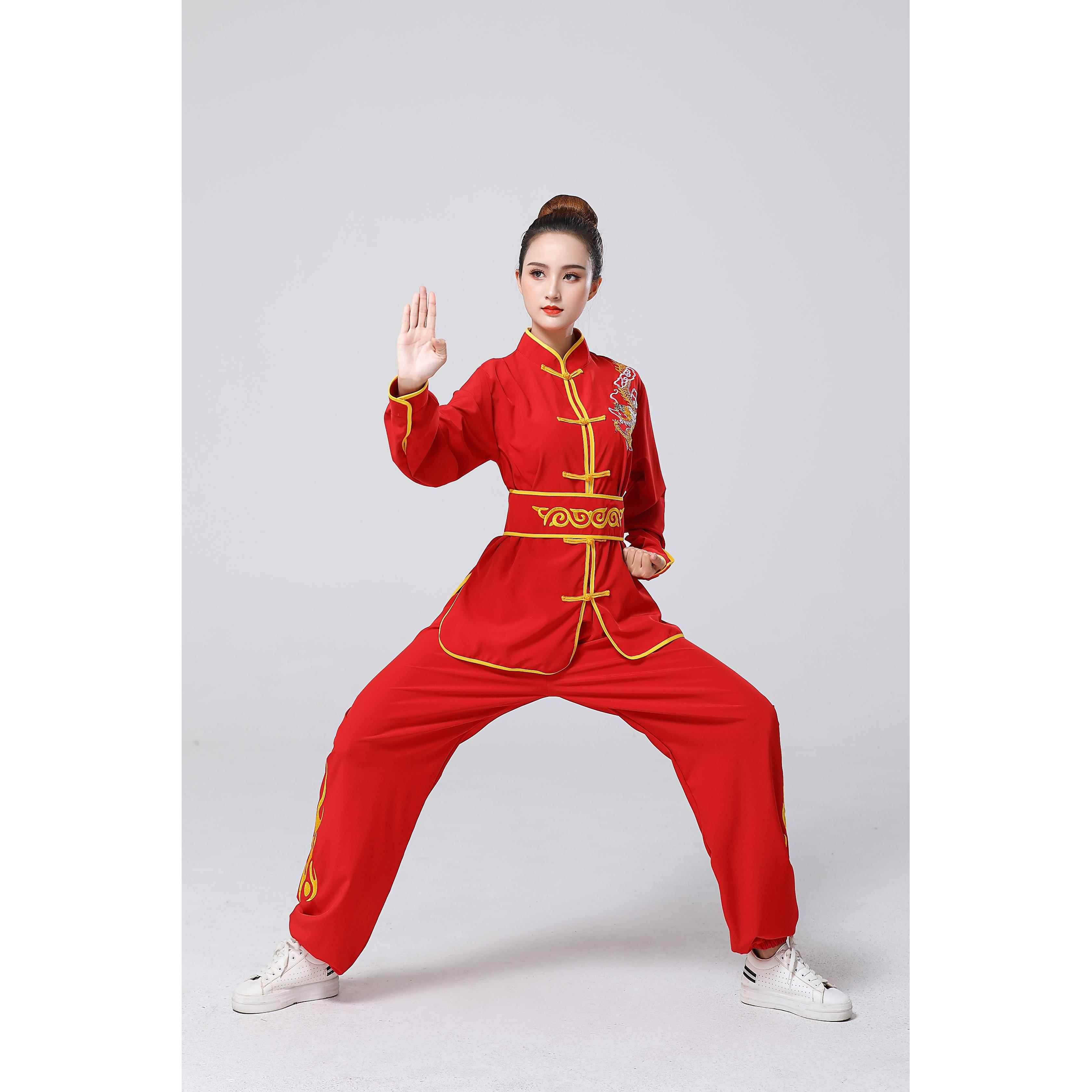 正品国庆打鼓龙服舞舞狮表演服女服生秧男歌装腰鼓服武术练功服演