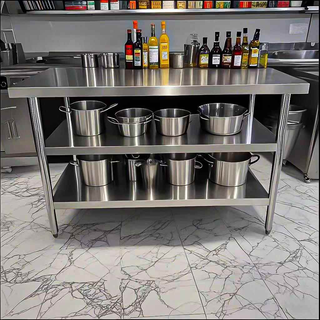 厨房工作台不锈钢置物架桌子切菜专用架子家用案板多功能操作商用