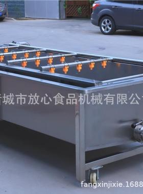 全自动枣清洗机FX-600水果蔬菜杂清洗机 不锈钢果蔬清 洗机厂蜜去