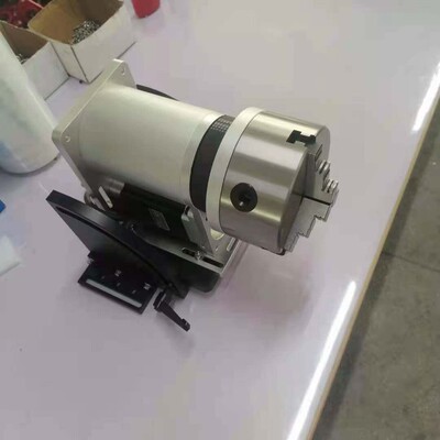 角度可调通孔40mm旋转夹具激光焊接旋转工装自动焊接旋转台带减速