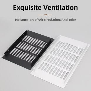 橱柜透气网格栅百叶窗厨房通风鞋柜长方形铝合金透气孔装饰盖