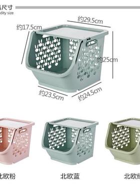plastic toy storage basket kitchen snack vegetable shelf