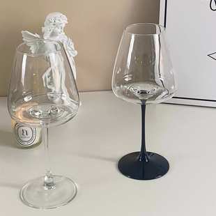 欧式 简约大气玻璃杯 家用水晶凹底高脚 杯红酒杯香槟杯轻奢高颜值