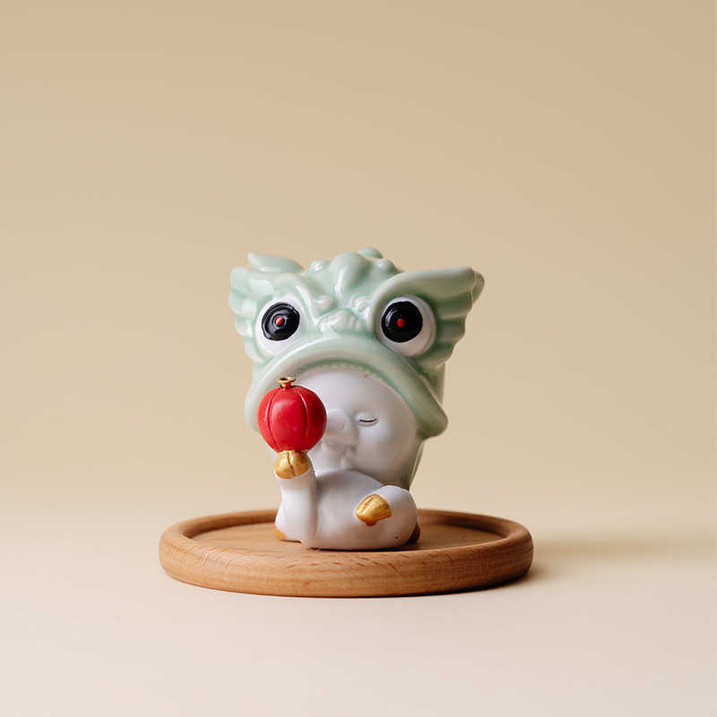 宜室茶话醒狮招财猫线香炉香座家用熏香炉室内创意陶瓷摆件香炉,餐饮具,淘宝优惠券,粉丝福利购,淘宝优惠卷