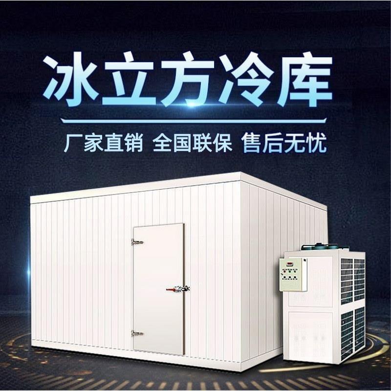 新款跨境冰立方水果保鲜冷库肉类海鲜冷冻柜冷库门厂家冷库全套设
