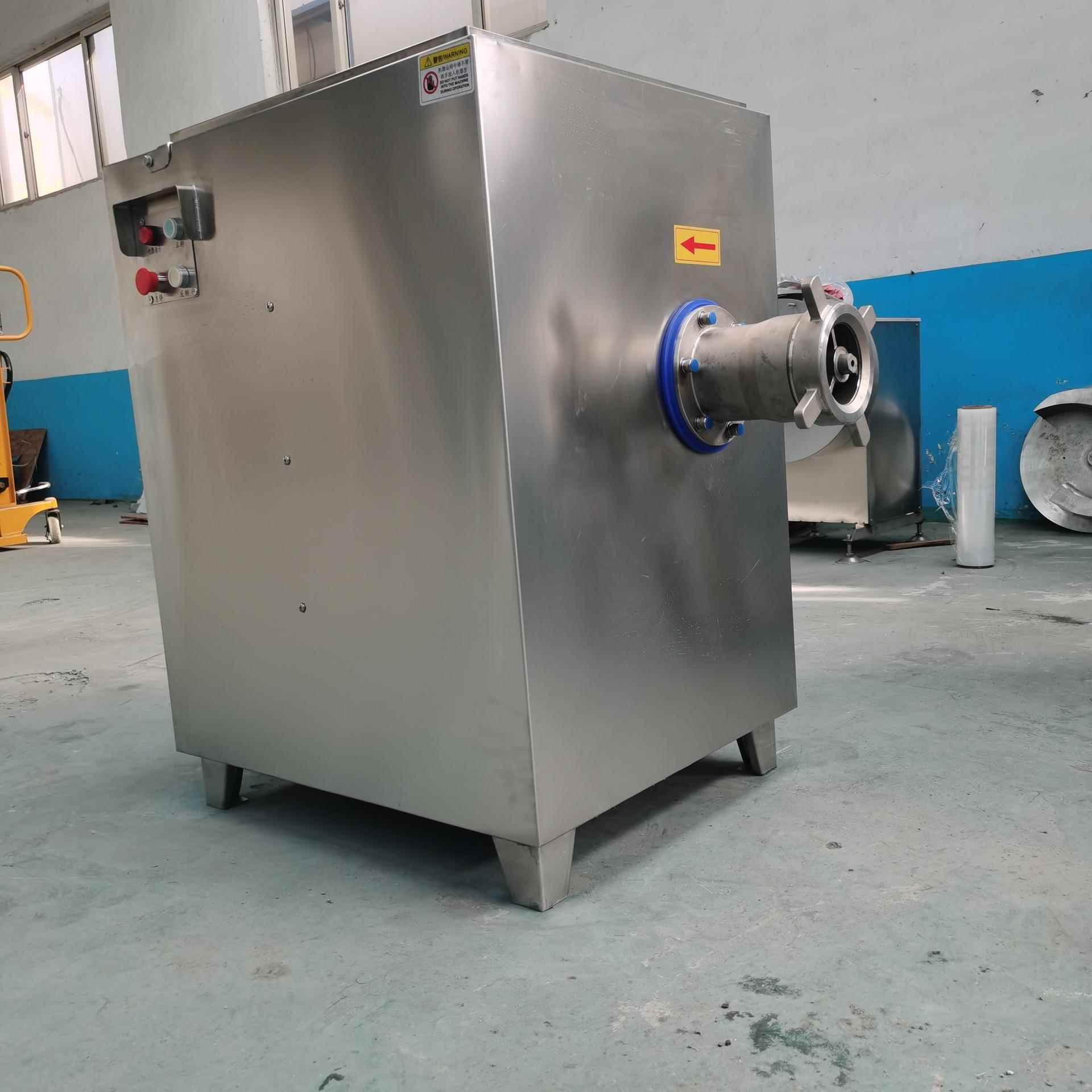 商用大型带骨冻肉绞肉机器不锈钢猫粮加工大型牛羊肉蔬菜搅碎机