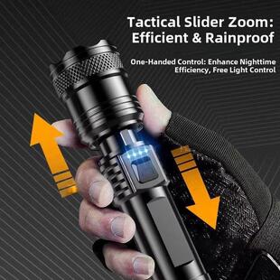 德国进口强光手电筒特种部队户外超亮充电照明多功能激光炮灯