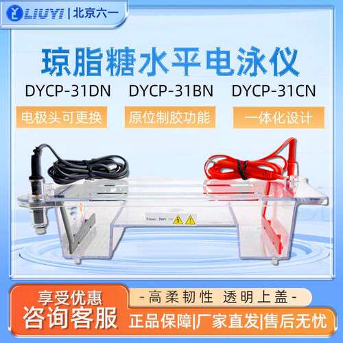 北京DYCP-31DN 实验室琼脂糖核酸凝胶制胶器电泳仪电源电泳槽